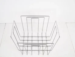 Pamono Vintage Chrome-Plated Magazine Rack in the of Style Willi Glaeser for TMP, 1980s><noscript><img width=