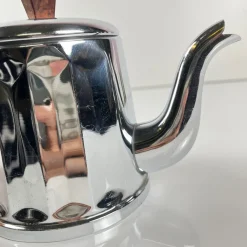 Pamono Vintage Chrome-Plated Metal and Bakelite Coffee Set, 1930s, Set of 3