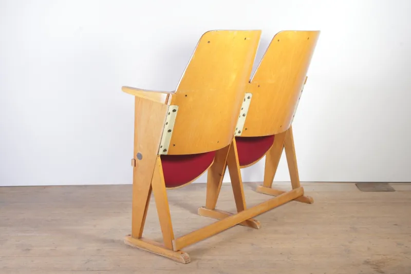Pamono Vintage Cinema Bench from Ton, 1960s> Benches