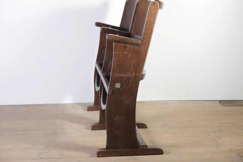 New Pamono Vintage Cinema Bench from Ton, 1960s