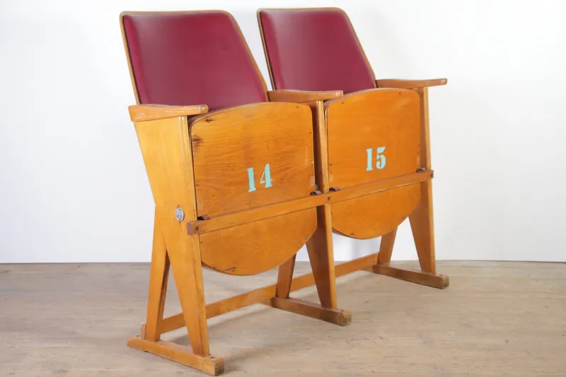 Best Pamono Vintage Cinema Bench from Ton, 1960s