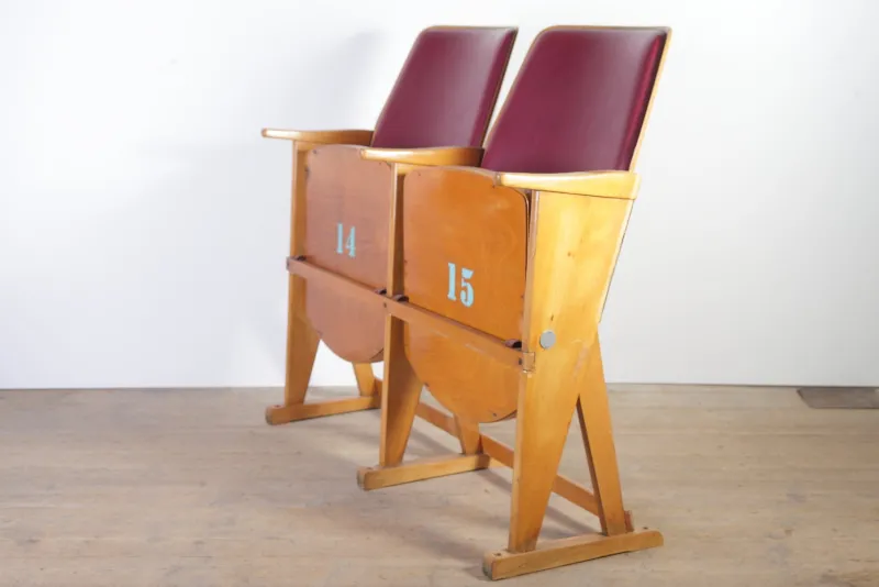 Best Pamono Vintage Cinema Bench from Ton, 1960s