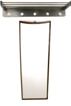 Pamono Vintage Coat Rack and Mirror, 1960s, Set of 2> Mirrors