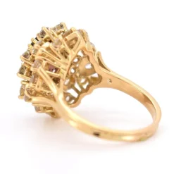 Pamono Vintage Cocktail Ring with Tourmaline and Diamonds><noscript><img width=