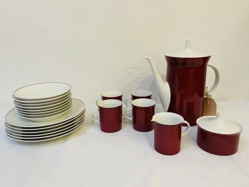 Pamono Vintage Coffee Service by Theo Baumann for Rosenthal, 1960s, Set of 21