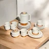 Pamono Vintage Coffee Service for Six People in 14K Gold Leaf, 1970s, Set of 21> Coffee & Tea Service