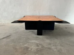 Pamono Vintage Coffee Table in Burl Wood, 1980s><noscript><img width=