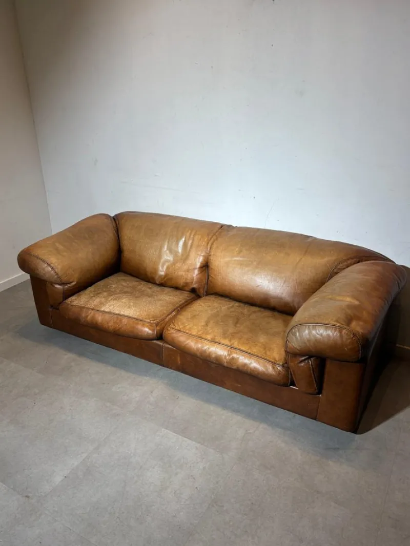 Pamono Vintage Cognac Leather Sofa> Couches & Sofas