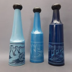 Pamono Vintage Collectible Glass Bottles by Salvador Dali, 1970s, Set of 3><noscript><img width=