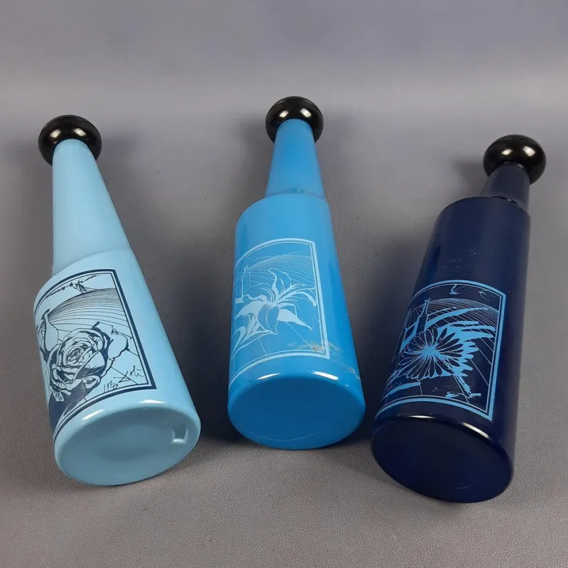 Pamono Vintage Collectible Glass Bottles by Salvador Dali, 1970s, Set of 3> Bottles, Carafes & Jugs