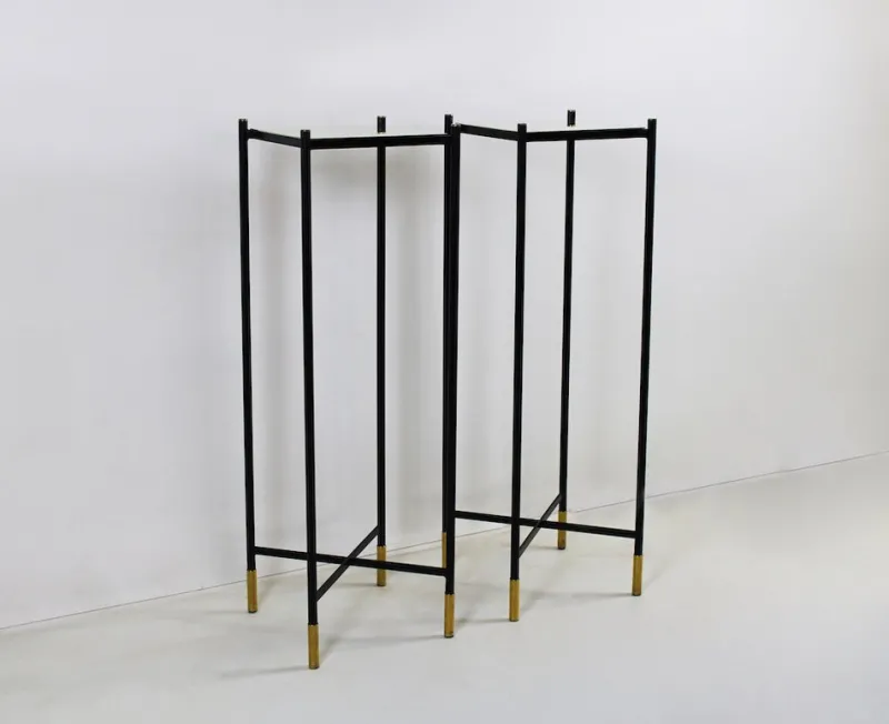 Clearance Pamono Vintage Column in Brass & Metal, 1970s