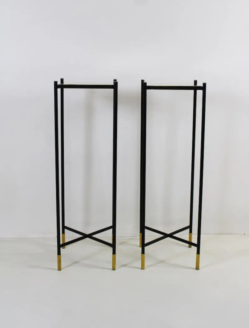 Clearance Pamono Vintage Column in Brass & Metal, 1970s
