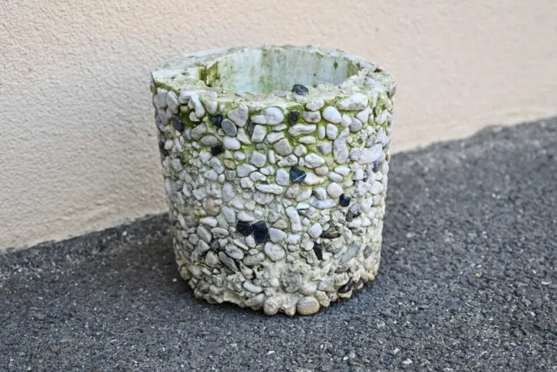 Outlet Pamono Vintage Concrete Flower Pot