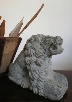 Pamono Vintage Concrete Lion Garden Statue><noscript><img width=