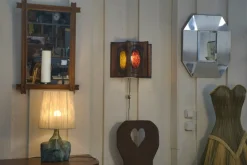 Pamono Vintage Copper and Resin Wall Light from Accolay, 1950s><noscript><img width=