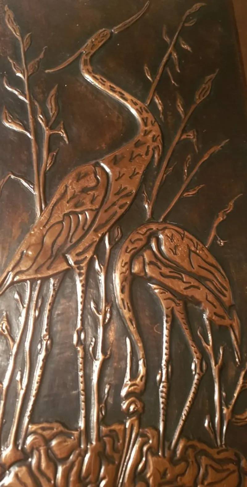 Online Pamono Vintage Copper Decorative Wall Panel, 1960s