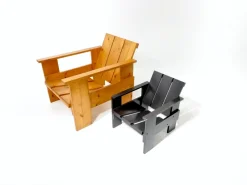 Outlet Pamono Vintage Crate Children's Chair by Gerrit Rietveld for Rietveld, 2005
