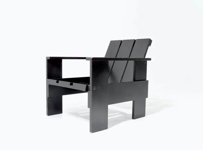 Outlet Pamono Vintage Crate Children's Chair by Gerrit Rietveld for Rietveld, 2005