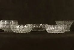 Pamono Vintage Crystal Bowls, 1940s, Set of 5><noscript><img width=