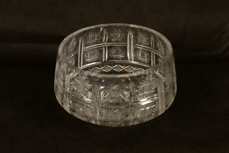 Pamono Vintage Crystal Bowls, 1940s, Set of 5> Bowls