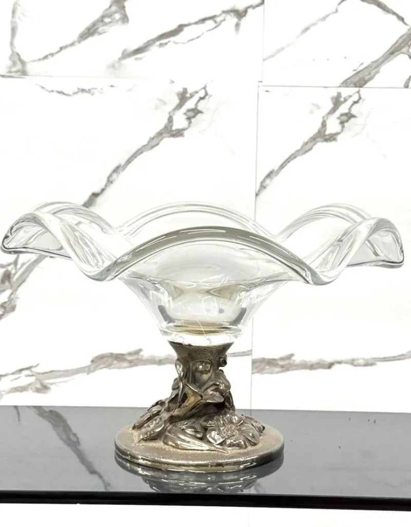 Hot Pamono Vintage Crystal Centerpiece by Studio Ottaviani, 1970s