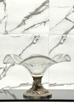 Hot Pamono Vintage Crystal Centerpiece by Studio Ottaviani, 1970s