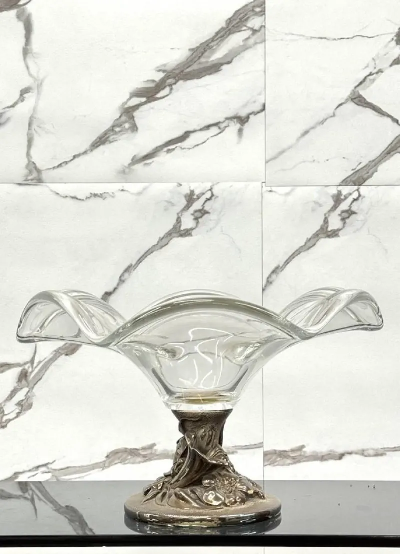 Hot Pamono Vintage Crystal Centerpiece by Studio Ottaviani, 1970s