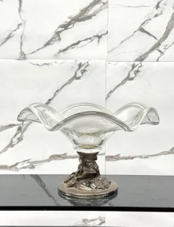 Hot Pamono Vintage Crystal Centerpiece by Studio Ottaviani, 1970s