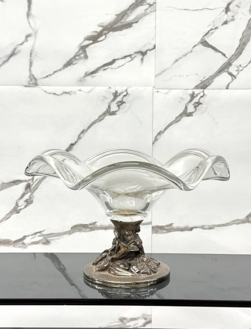 Hot Pamono Vintage Crystal Centerpiece by Studio Ottaviani, 1970s