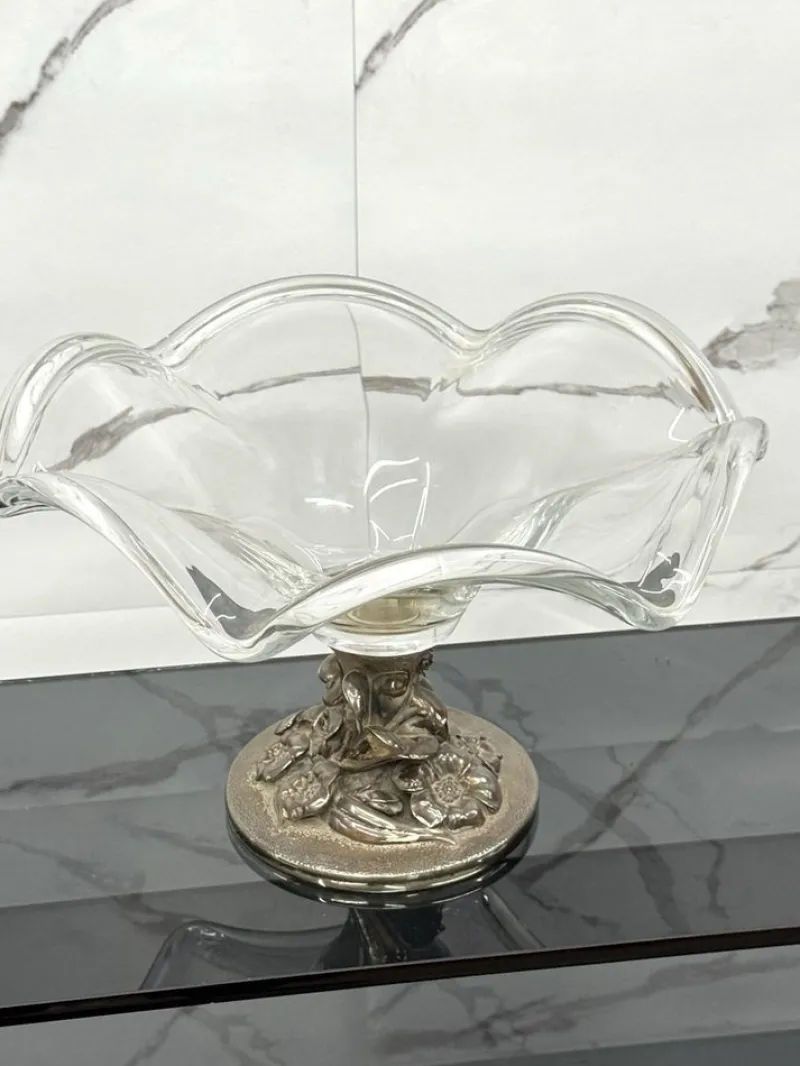 Hot Pamono Vintage Crystal Centerpiece by Studio Ottaviani, 1970s