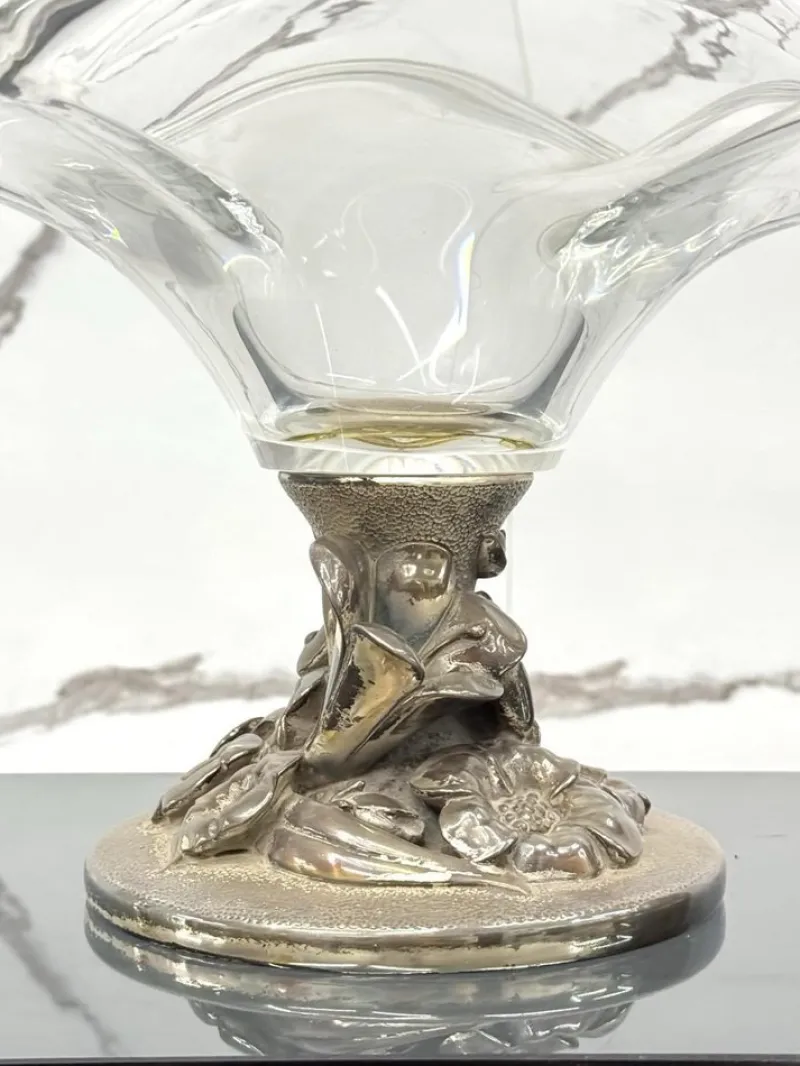 Hot Pamono Vintage Crystal Centerpiece by Studio Ottaviani, 1970s