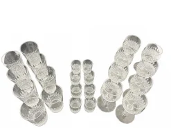 Clearance Pamono Vintage Crystal Glasses, Set of 24