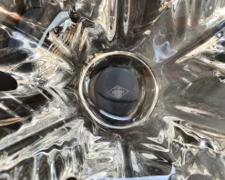 Clearance Pamono Vintage Crystal Leaf Bowl from Vannes, France, 1960s