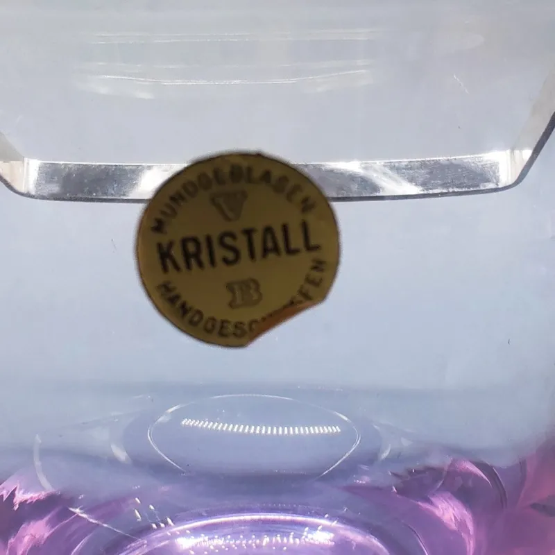Hot Pamono Vintage Crystal Set with Ice Bucket and 4 Glasses from VB Kristall, 1970s, Set of 5