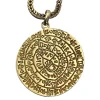 Pamono Vintage 9ct 375 Yellow Gold Ancient Greek Phaistos Disc Necklace> Necklaces