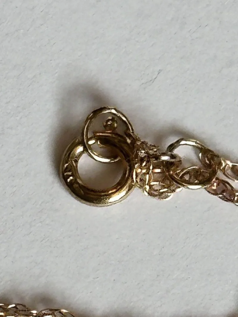 Outlet Pamono Vintage 9ct Gold Cubic Zirconia Pendant Necklace