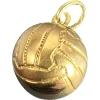 Pamono Vintage 18ct Gold Football Soccer Ball Charm Pendant, 1960s> Necklaces