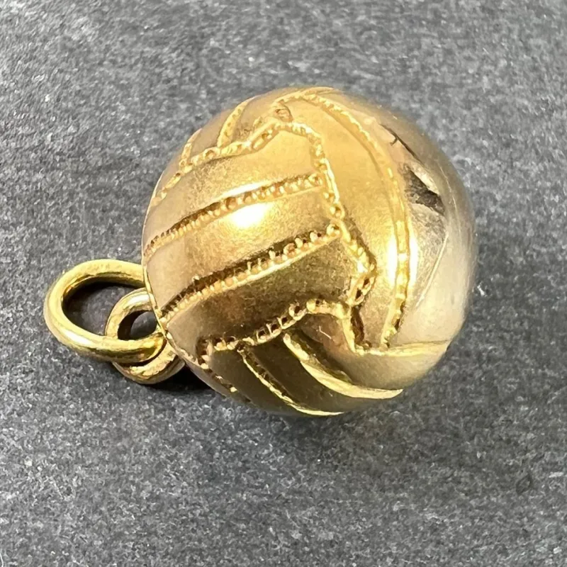 Pamono Vintage 18ct Gold Football Soccer Ball Charm Pendant, 1960s> Necklaces