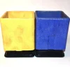 Pamono Vintage Cubic Flower Pots by A.D. Copier, 1920s, Set of 4> Planters And Jardiniere