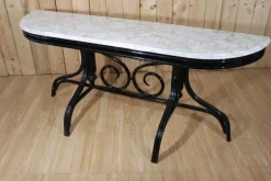 Clearance Pamono Vintage Curved Wooden Console Table, 1960