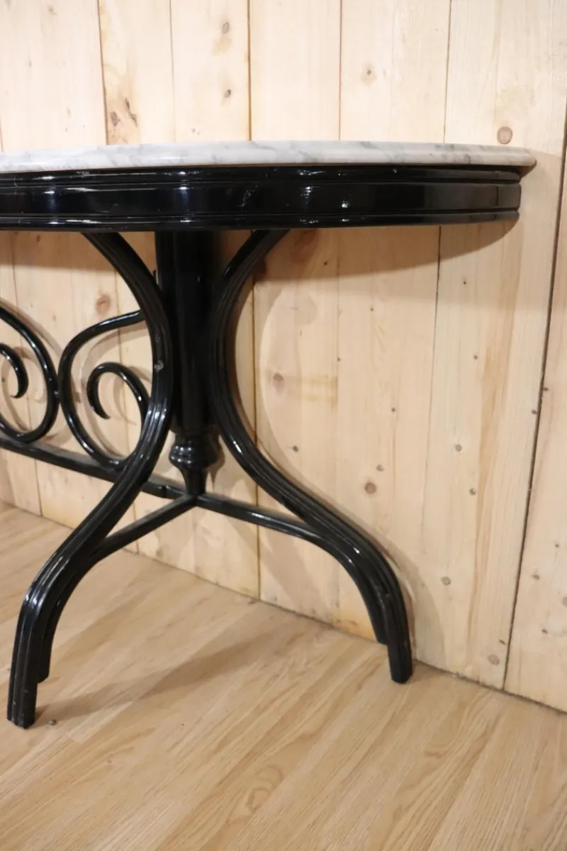 Clearance Pamono Vintage Curved Wooden Console Table, 1960