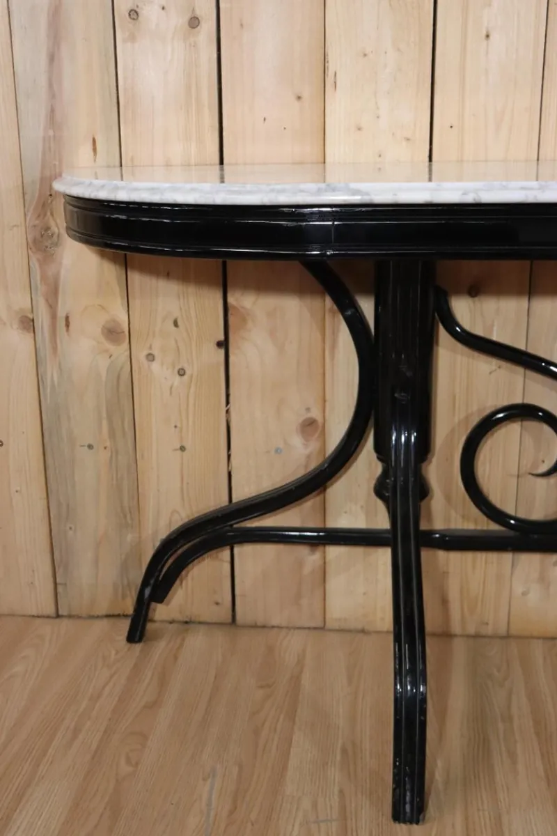 Clearance Pamono Vintage Curved Wooden Console Table, 1960