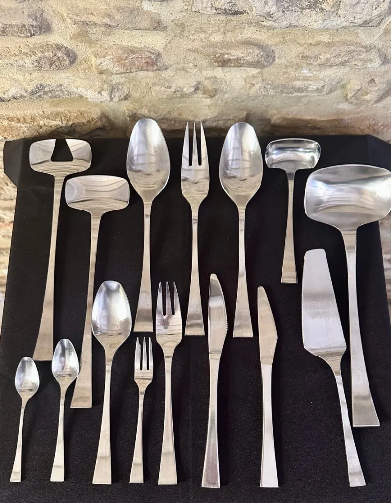 New Pamono Vintage Cutlery Set by Guy Degrenne, 1970s