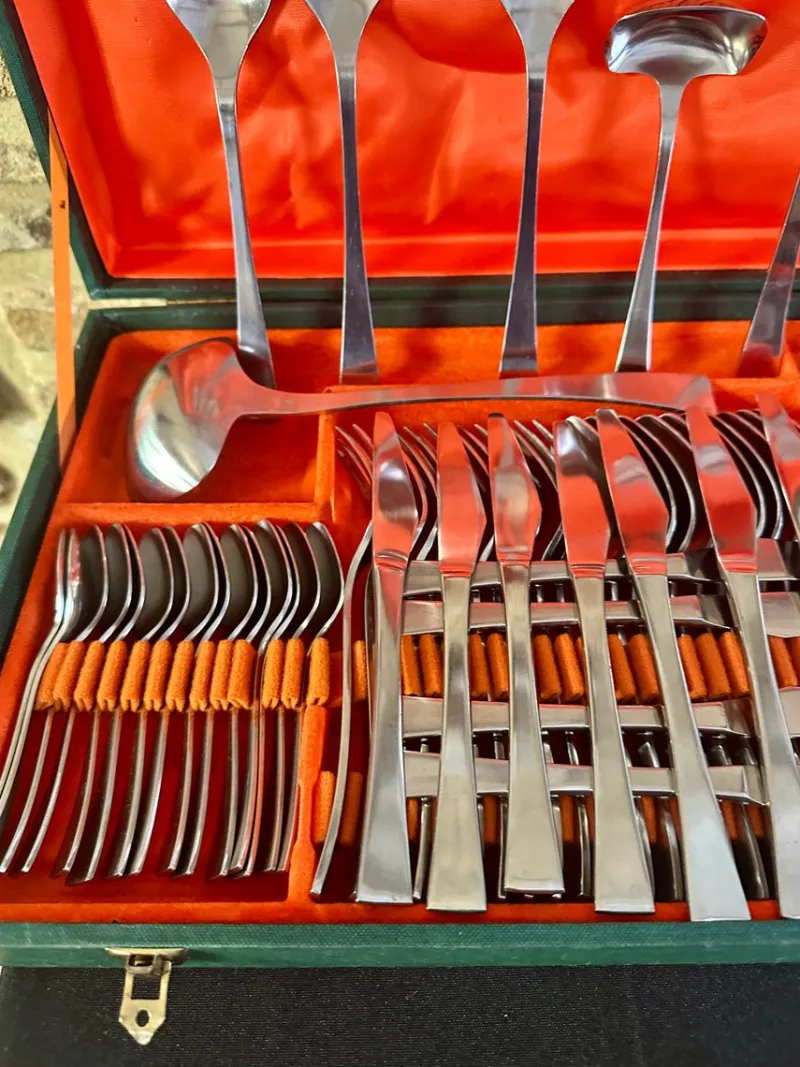 New Pamono Vintage Cutlery Set by Guy Degrenne, 1970s