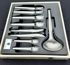 Pamono Vintage Cutlery Set by Guy Degrenne, 1974, Set of 49><noscript><img width=