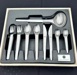 Pamono Vintage Cutlery Set by Guy Degrenne, 1974, Set of 49><noscript><img width=