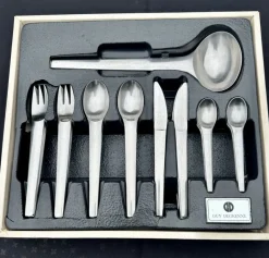 Pamono Vintage Cutlery Set by Guy Degrenne, 1974, Set of 49><noscript><img width=
