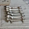 Discount Pamono Vintage Dachshund Knife Rests in Patinated Silver Metal, 1970s, Set of 6
