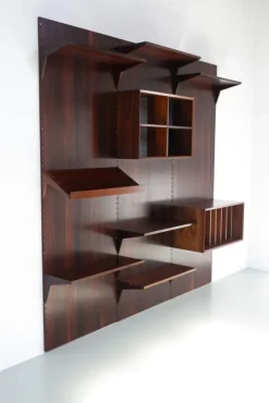 Pamono Vintage Danish 3-Bay Rosewood Modular Wall Unit by Poul Cadovius for Cado, 1960s> Shelves & Wall Units