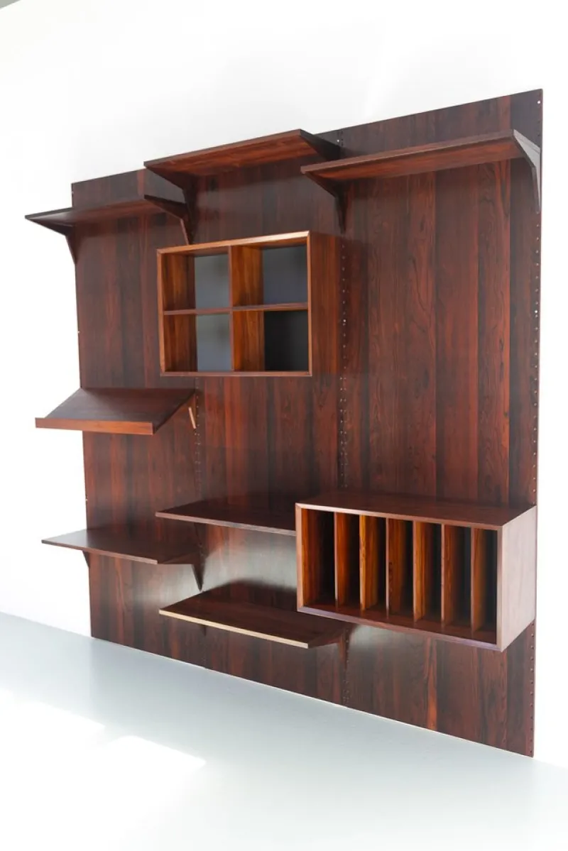 Pamono Vintage Danish 3-Bay Rosewood Modular Wall Unit by Poul Cadovius for Cado, 1960s> Shelves & Wall Units